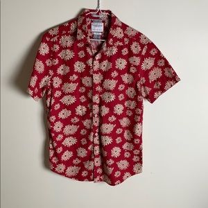 Denim and Flower button down